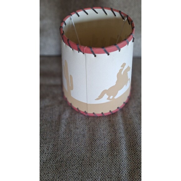 Vintage Western Cowboy Lamp Shades‎ 11 In Round Lamp Shade Lampshade Decor - Picture 4 of 10